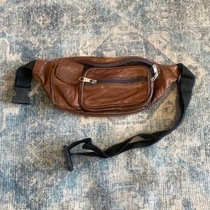 Brown Leather Fanny Pack